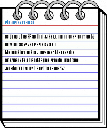 Photoplay Regular Font