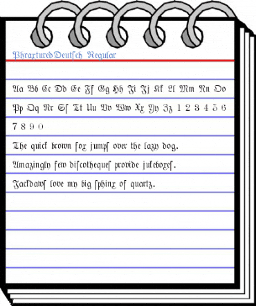 PhraxturedDeutsch Regular Font