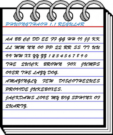 PhuongThaoH 1.1 Font