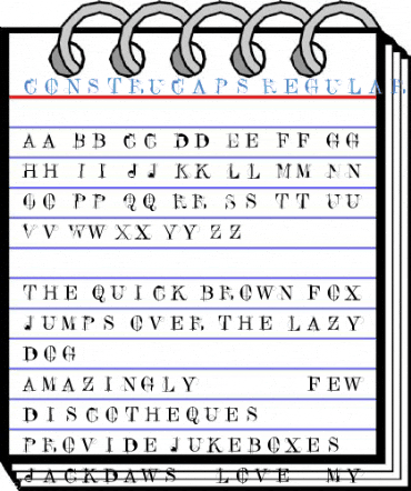 ConstruCaps Regular Font