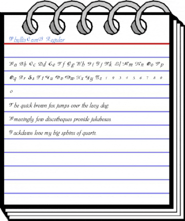 PhyllisCamD Regular Font