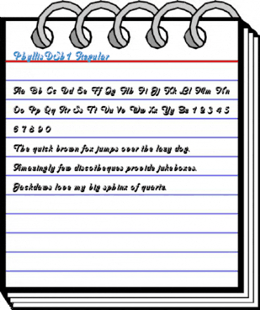PhyllisDSh1 Regular Font
