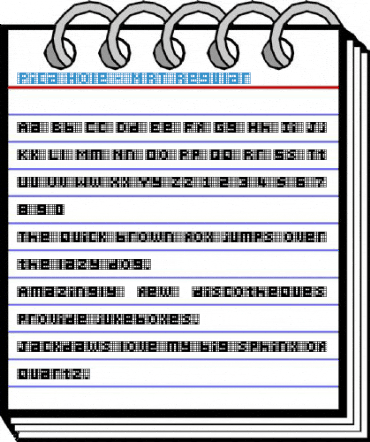 Pica Hole - MRT Regular Font