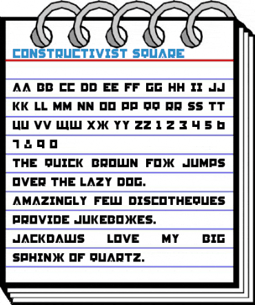 Constructivist Square Font