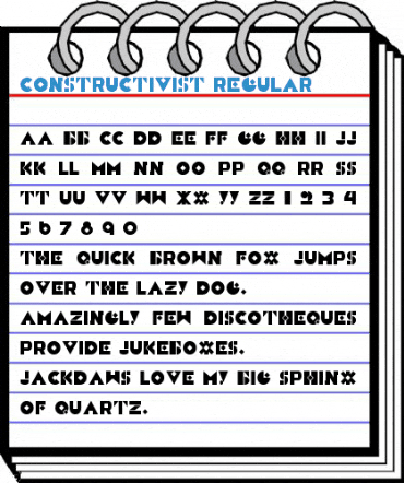 Constructivist Regular Font