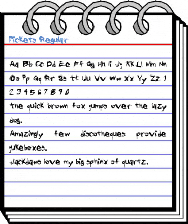 Pickets Regular Font