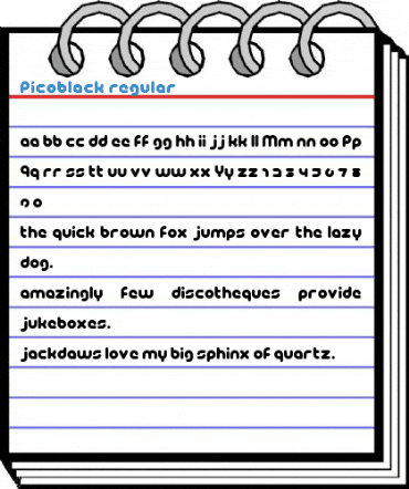 PicoBlack Regular Font
