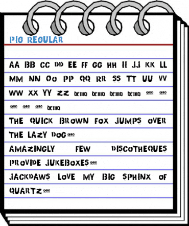 PIG Regular Font