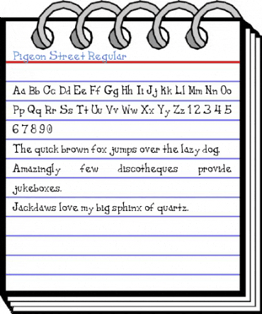 Pigeon Street Regular Font