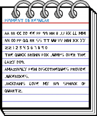 Pigment 08 Regular Font