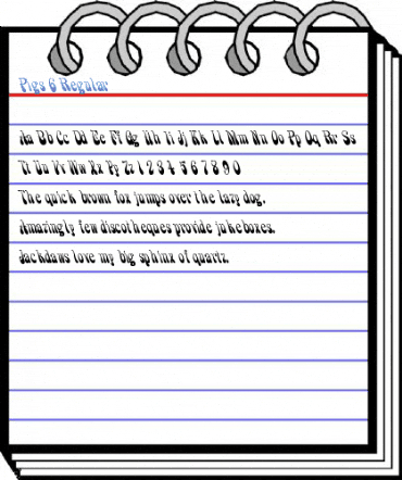 Pigs 6 Regular Font