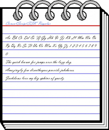 ConsulScriptSSK Regular Font
