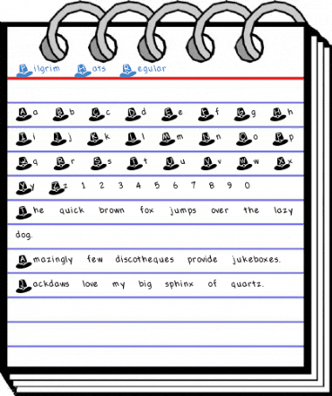 Pilgrim Hats Regular Font