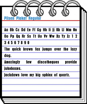 Pilsen Plakat Regular Font
