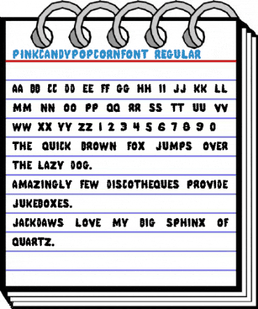 PinkCandyPopcornFont Regular Font