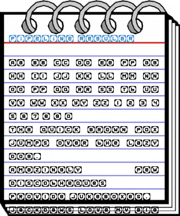 Pipeline Regular Font