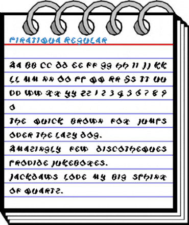 Piratiqua Regular Font