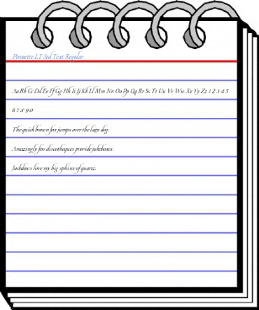 Pirouette LT Std Text Regular Font