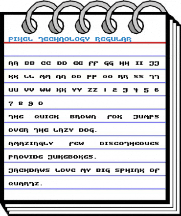 Pixel Technology Regular Font