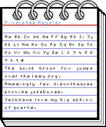 Pixelates Regular Font