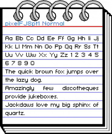 pixelFJ8pt1 Normal Font