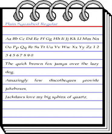 Plain Squashed Regular Font