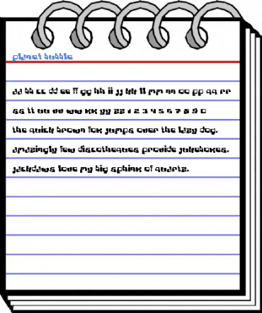 Planet Bubble Font