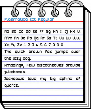 Plasmatica Ext Regular Font