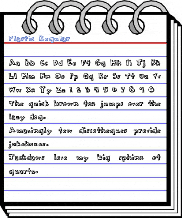 Plastic Regular Font