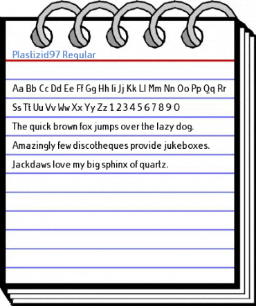 Plastizid97 Regular Font