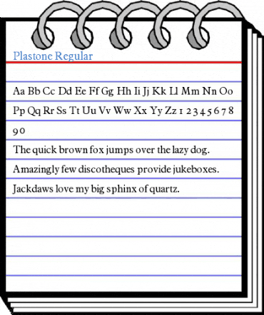 Plastone Regular Font