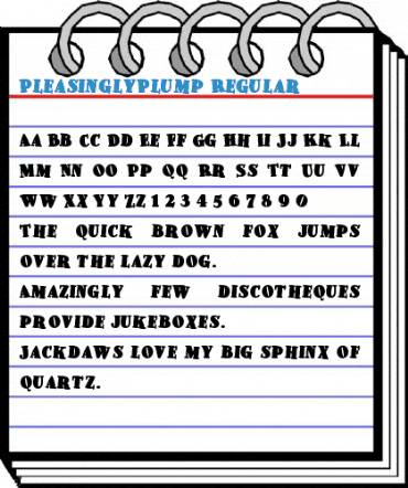 PleasinglyPlump Regular Font