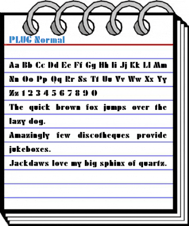 PLUG Normal Font
