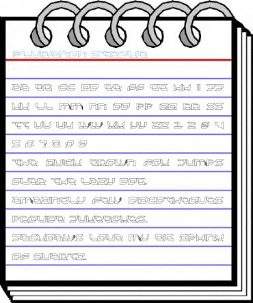 Pluranon Stroke Font