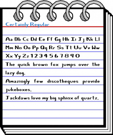 Certainly Regular Font