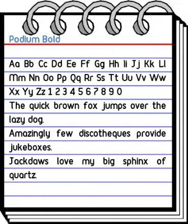 Podium Bold Font