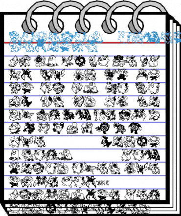 Pokemon pixels 1 Regular Font