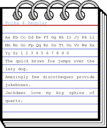 Polka 4 Regular Font
