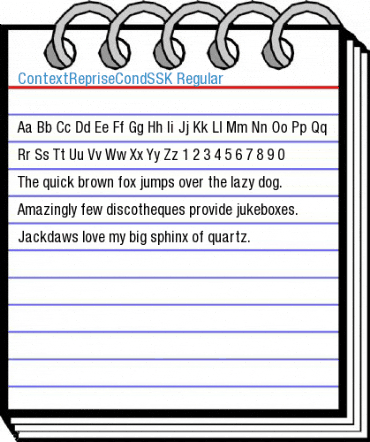 ContextRepriseCondSSK Regular Font
