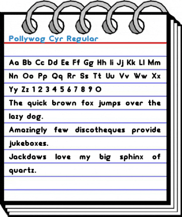 Pollywog Cyr Font