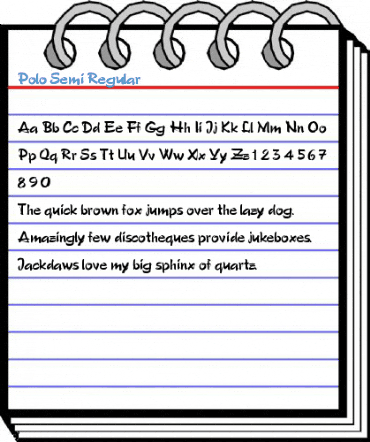 Polo Semi Regular Font