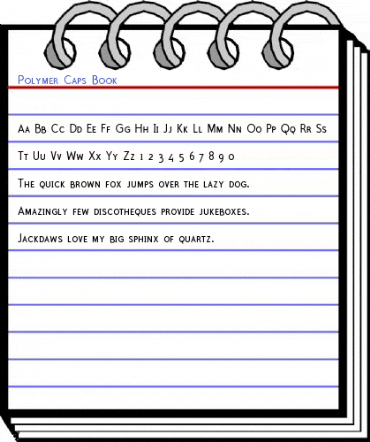 Polymer Caps Book Font