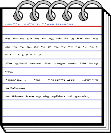pookie lowdown blues Regular Font