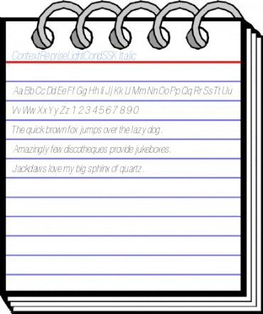 ContextRepriseLightCondSSK Italic Font
