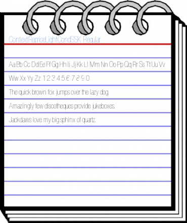 ContextRepriseLightCondSSK Regular Font