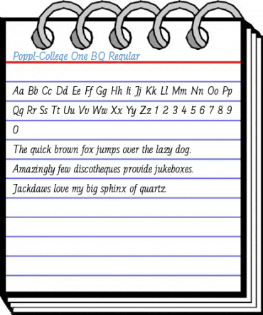 Poppl-College One BQ Regular Font