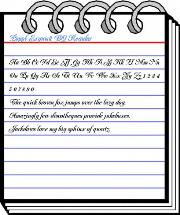 Poppl-Exquisit BQ Regular Font