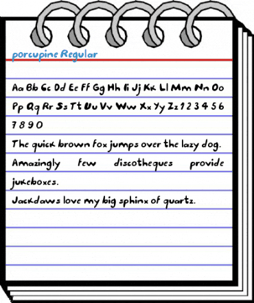 porcupine Regular Font