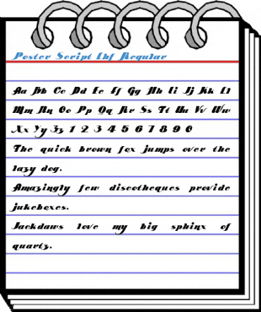 Poster Script Lhf Regular Font