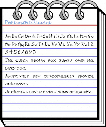 Pot roaster Regular Font